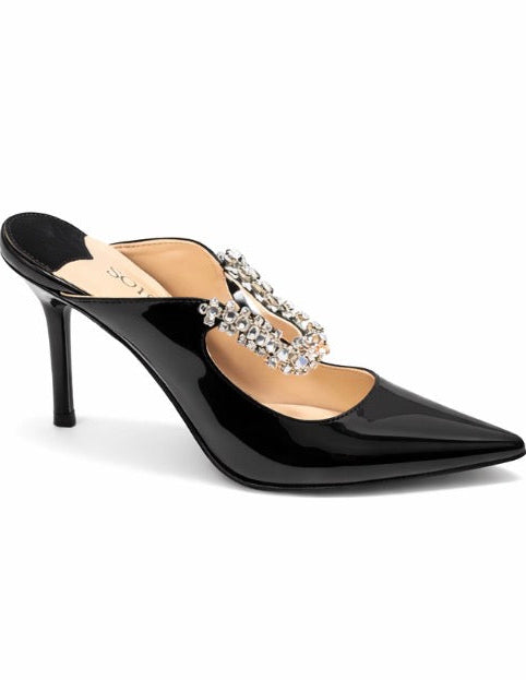 Talons noires avec chaines en diamants